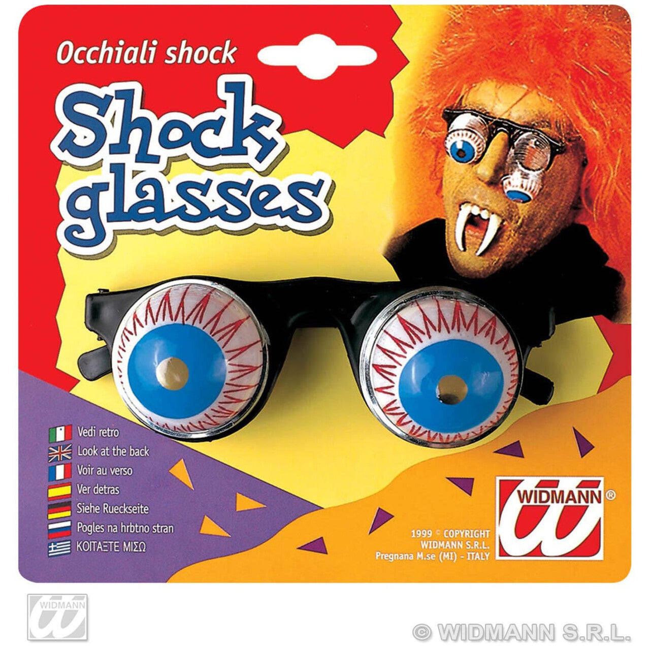 Op deze afbeelding zie je een Accessoires, van het merk Widmann. Bril Met Uitpuilende Ogen