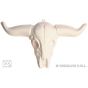 Op deze afbeelding zie je een Decoratie, van het merk Widmann. Pvc Decoratie 3d, Schedel Stier