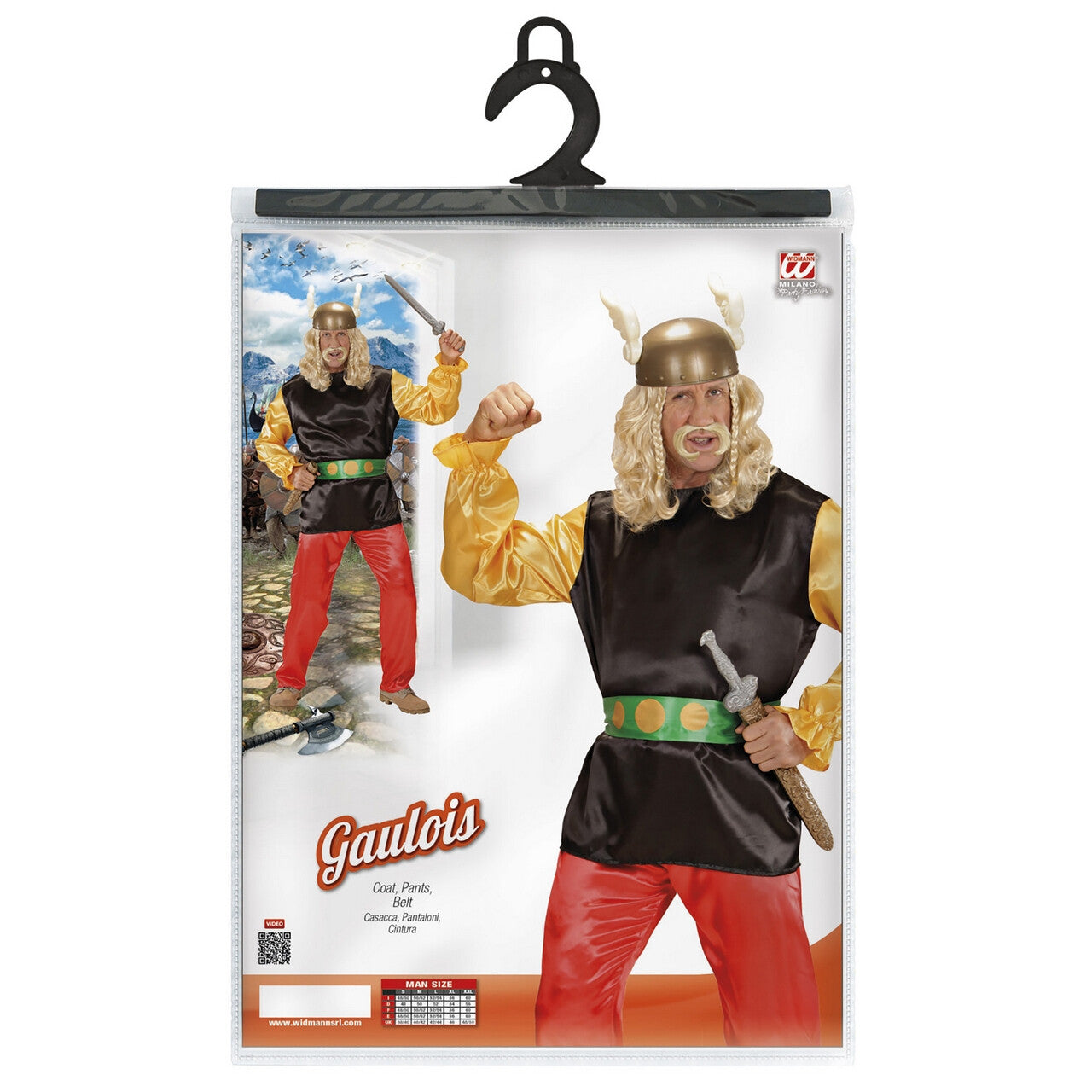 Op deze afbeelding zie je een Kostuums, van het merk Widmann. Asterix De Gallier Kostuum Man
