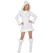 Op deze afbeelding zie je een Kostuums, van het merk Widmann. Eskimo Meisje Hot Polar Kostuum Vrouw