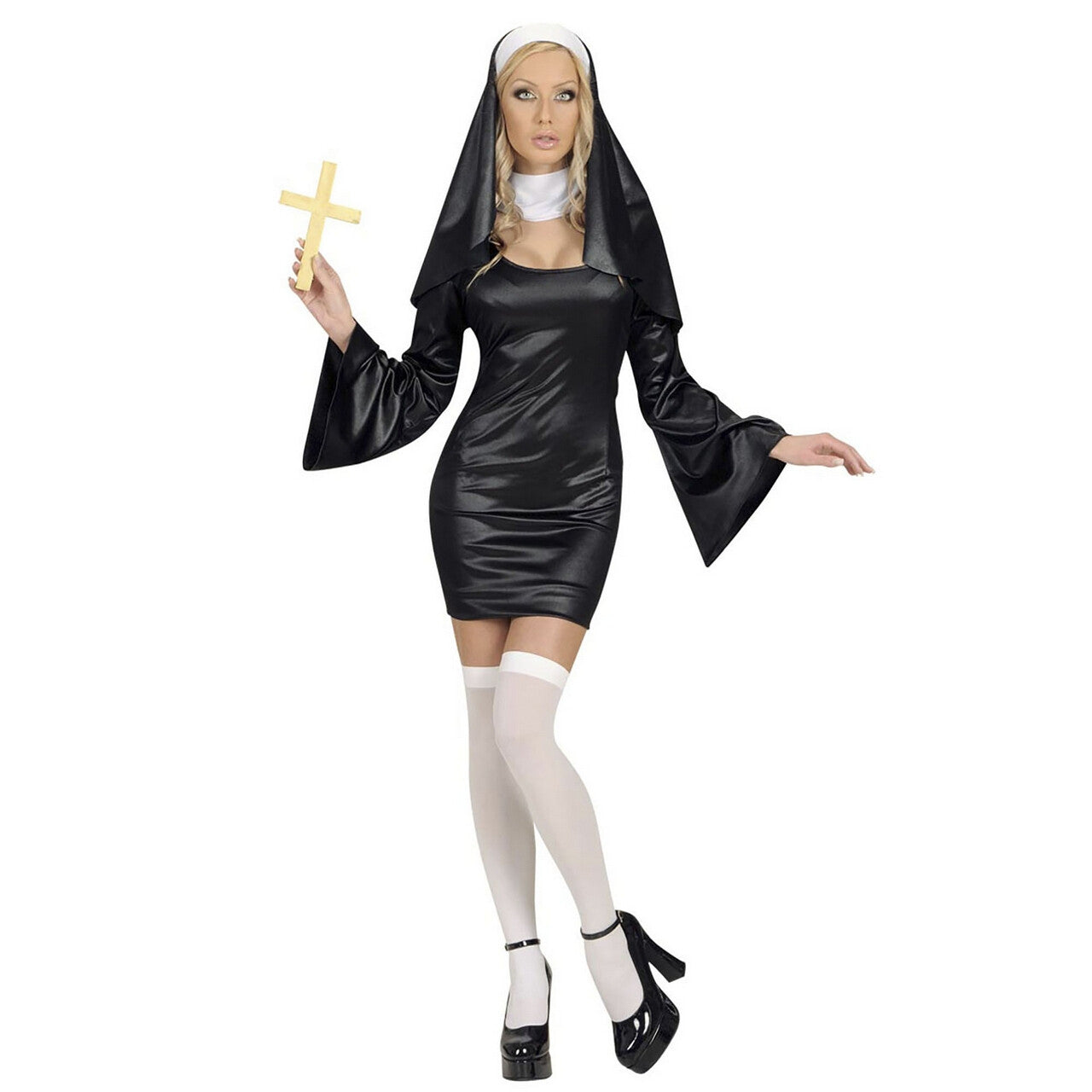 Op deze afbeelding zie je een Kostuums, van het merk Widmann. Sexy Jurk Non Ministry Of Sin Kostuum Vrouw