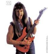 Op deze afbeelding zie je een Accessoires, van het merk Widmann. Pruik, Rocker