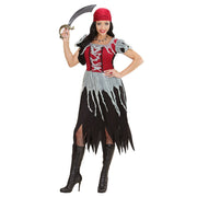 Op deze afbeelding zie je een Kostuums, van het merk Widmann. Boekanier Killer Piraten Dame Vrouw Kostuum