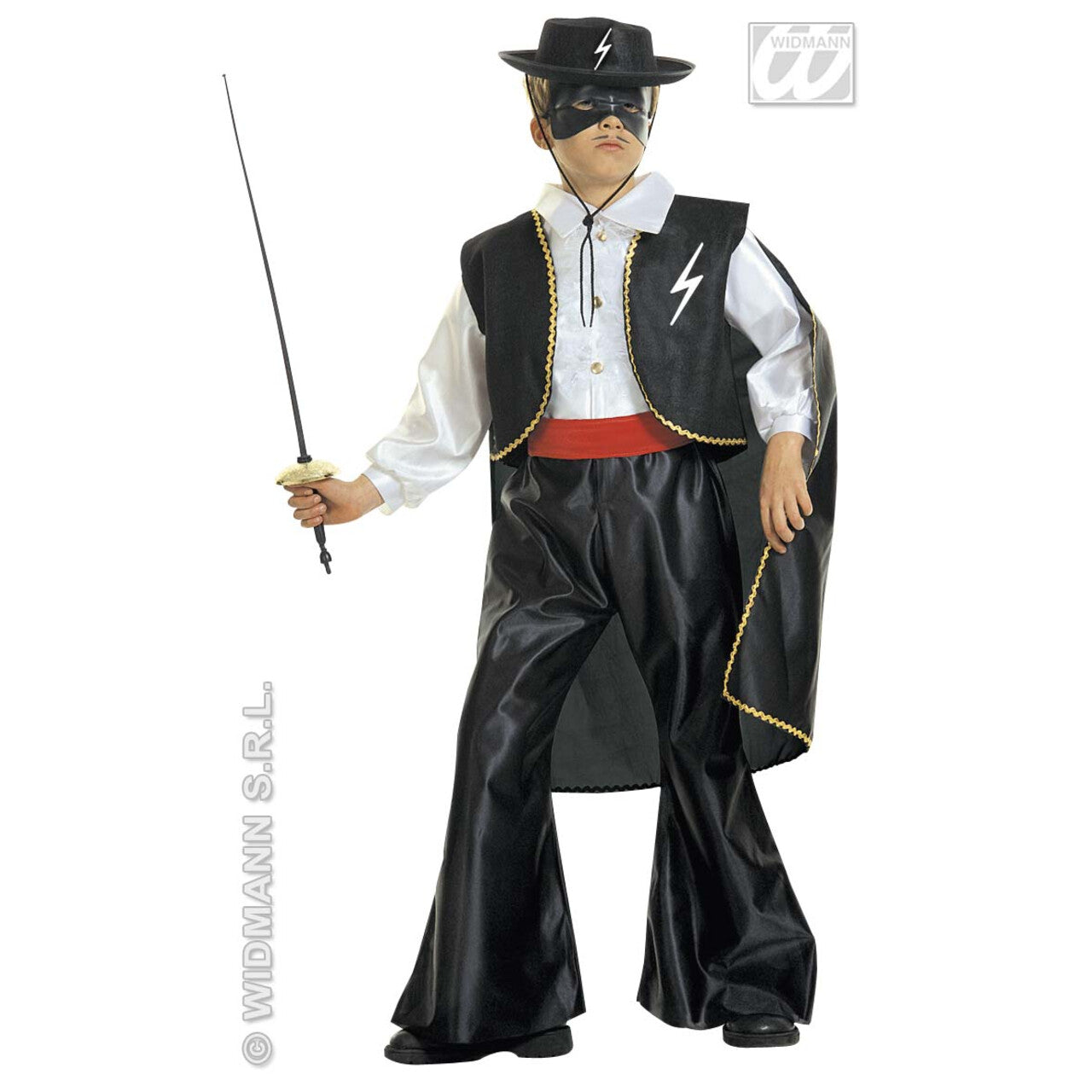 Op deze afbeelding zie je een Accessoires, van het merk Widmann. Oogmasker Zwarte Ruiter Z