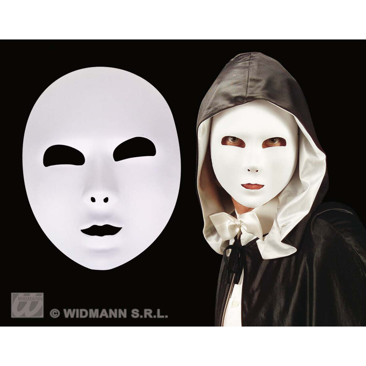 Op deze afbeelding zie je een Accessoires, van het merk Widmann. Masker Wit
