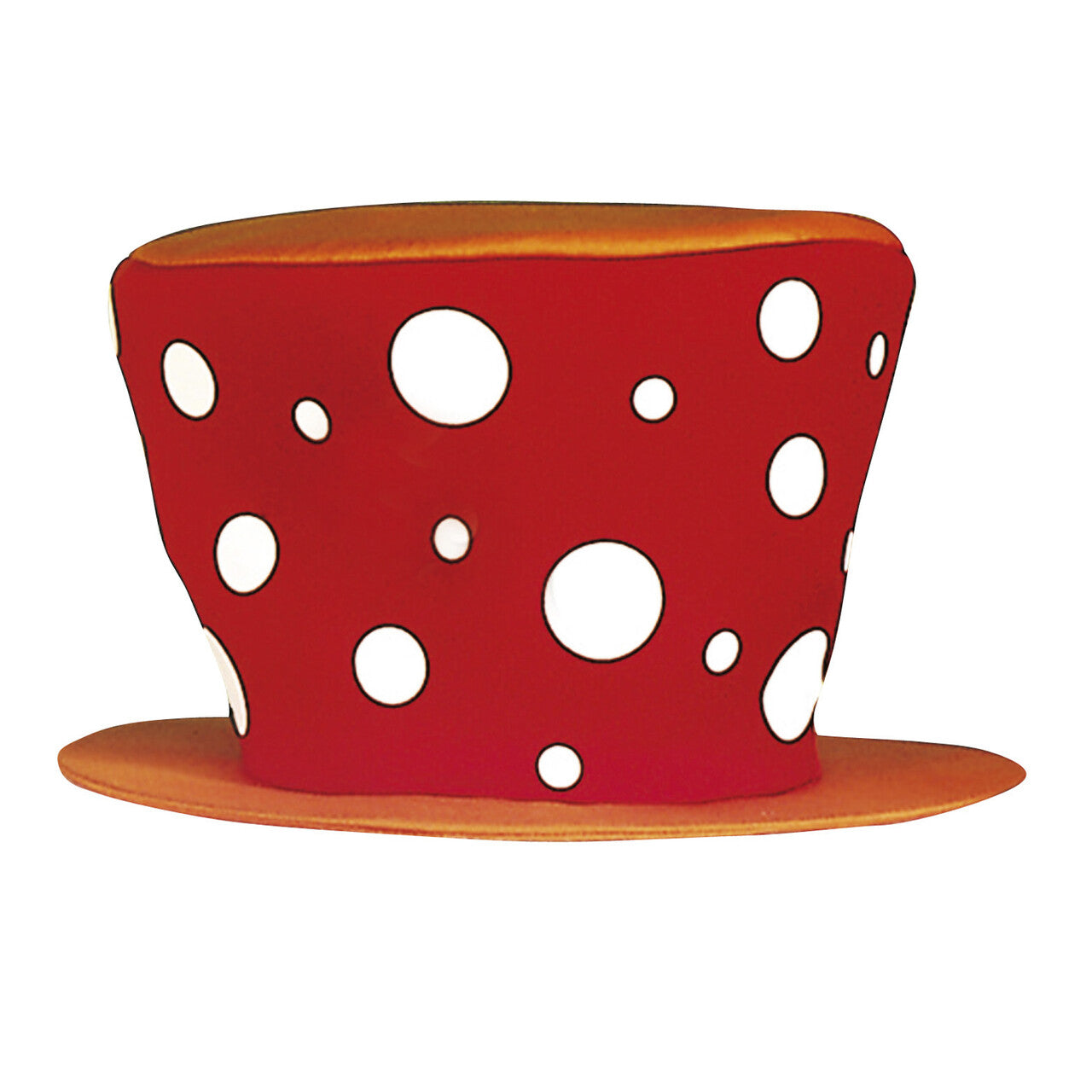 Op deze afbeelding zie je een Accessoires, van het merk Widmann. Malle Clownshoed Rood