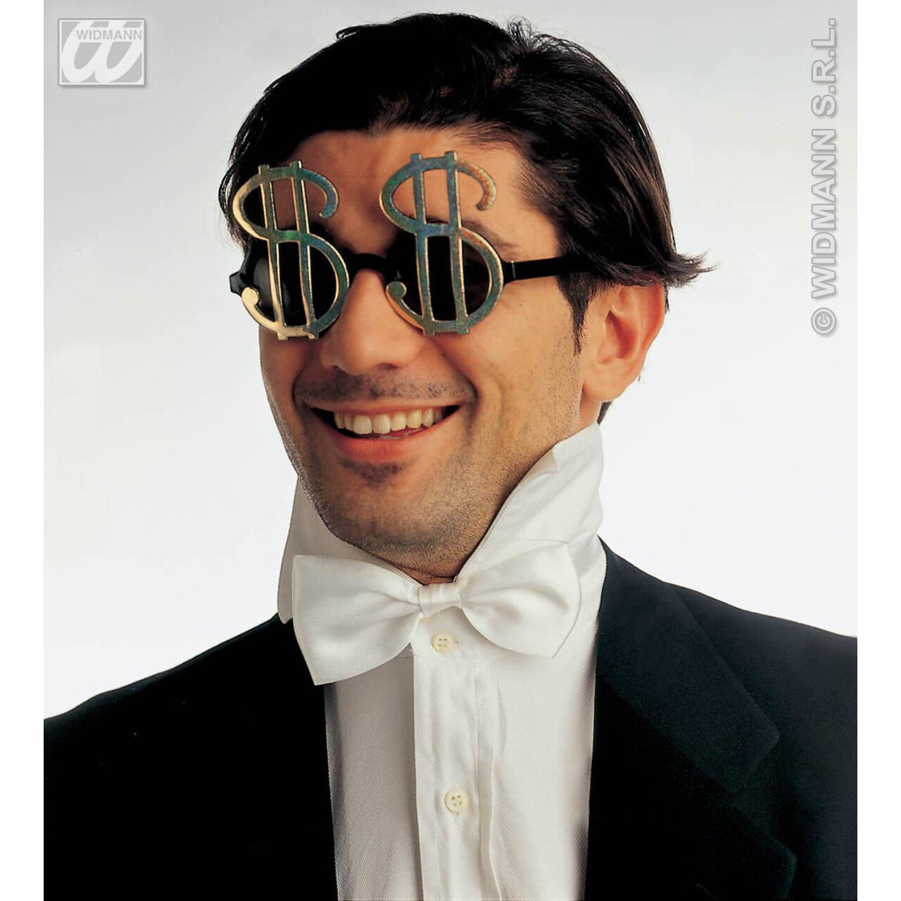 Op deze afbeelding zie je een Accessoires, van het merk Widmann. Bril, Dollar