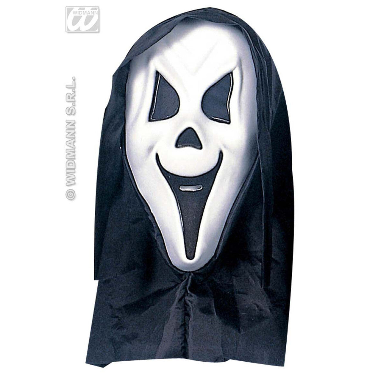 Op deze afbeelding zie je een Accessoires, van het merk Widmann. Masker Geest Met Kap, Onzichtbare Ogen In Kleur