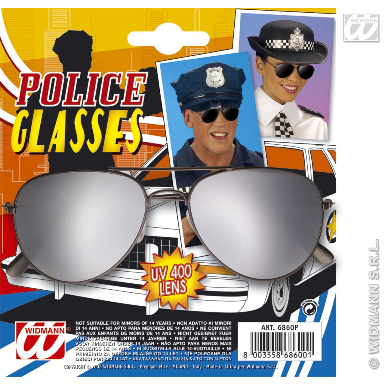 Op deze afbeelding zie je een Accessoires, van het merk Widmann. Bril Politie
