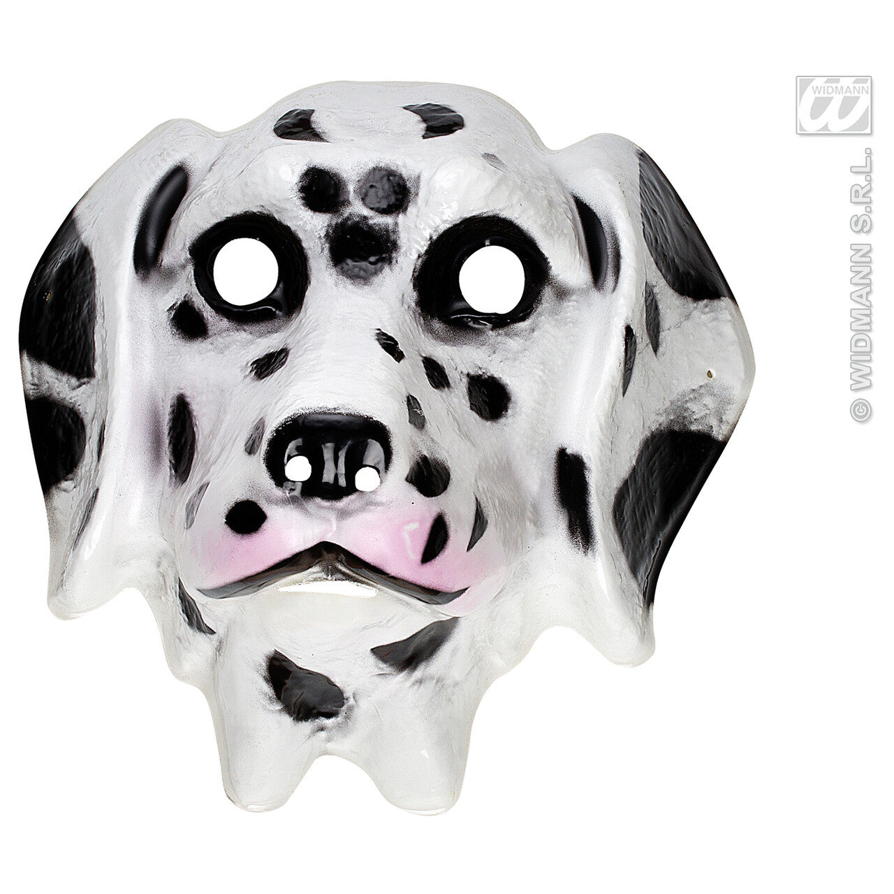 Op deze afbeelding zie je een Accessoires, van het merk Widmann. Plastic Kindermasker Dalmatier