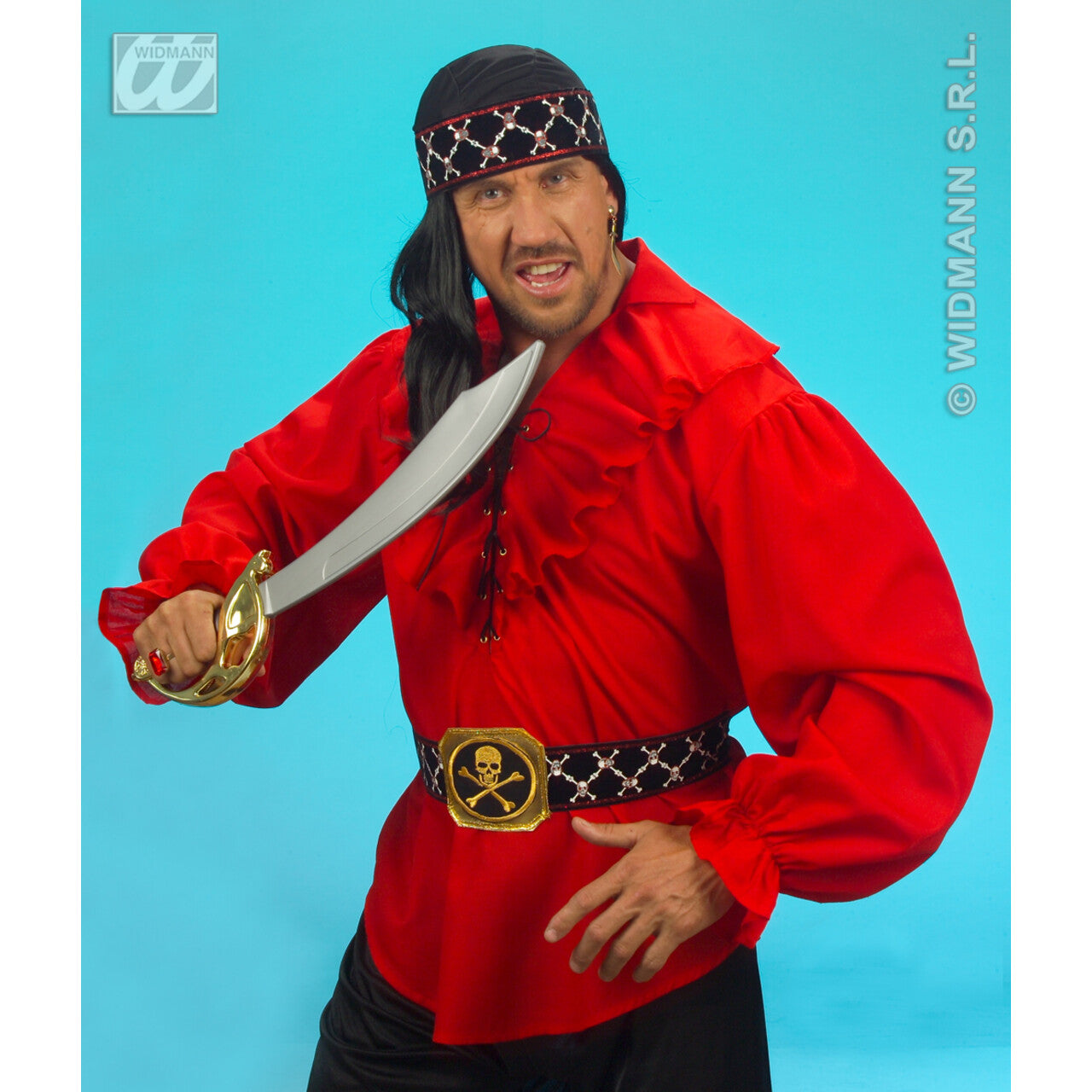 Op deze afbeelding zie je een Accessoires, van het merk Widmann. Bandana Piraat, Luxe