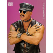 Op deze afbeelding zie je een Accessoires, van het merk Widmann. Armband Met 3 Lagen Spijkers Biker