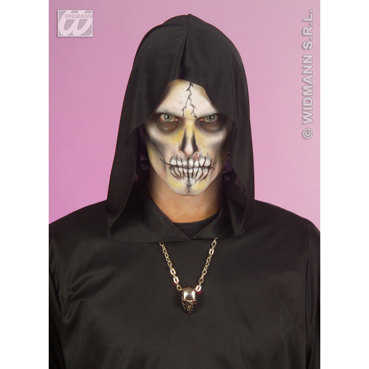 Op deze afbeelding zie je een Accessoires, van het merk Widmann. Ketting Schedel
