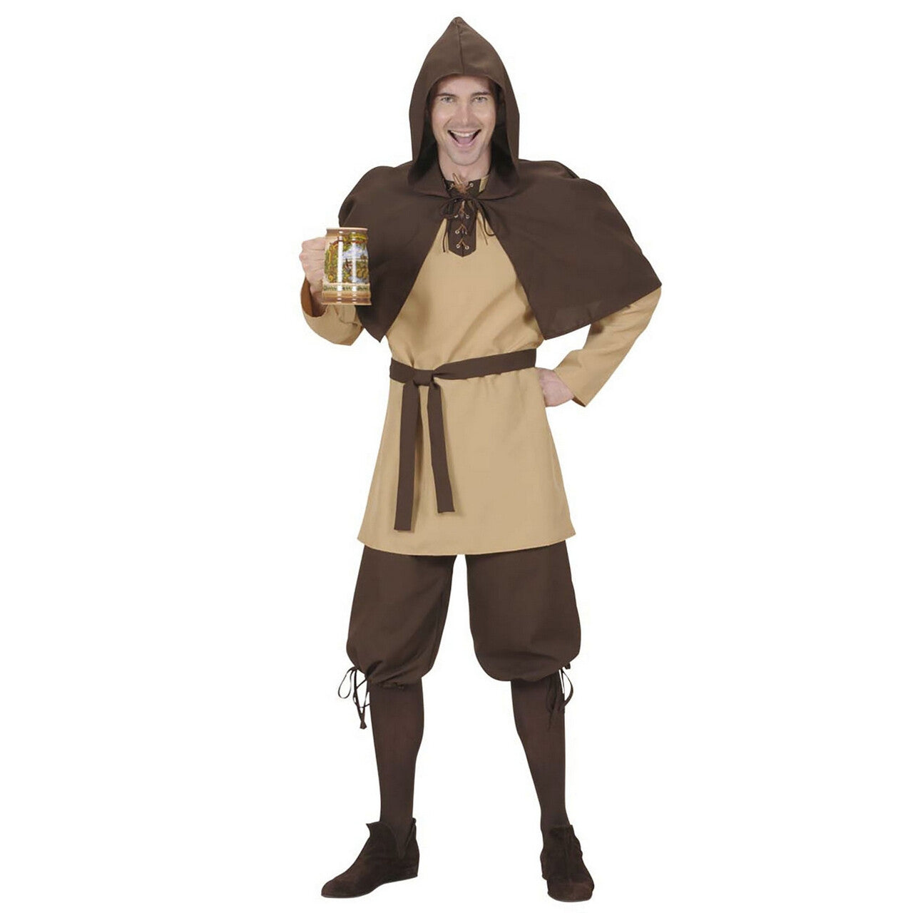 Op deze afbeelding zie je een Kostuums, van het merk Widmann. Arme Landsknecht Kostuum Man