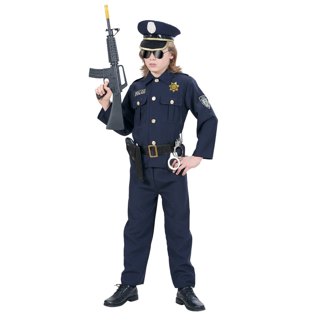 Op deze afbeelding zie je een Kostuums, van het merk Widmann. Politie Mr Arrest Kostuum Jongen