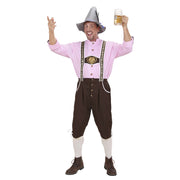 Op deze afbeelding zie je een Kostuums, van het merk Widmann. Olijke Duitse Lederhose Met Blouse Kostuum Man