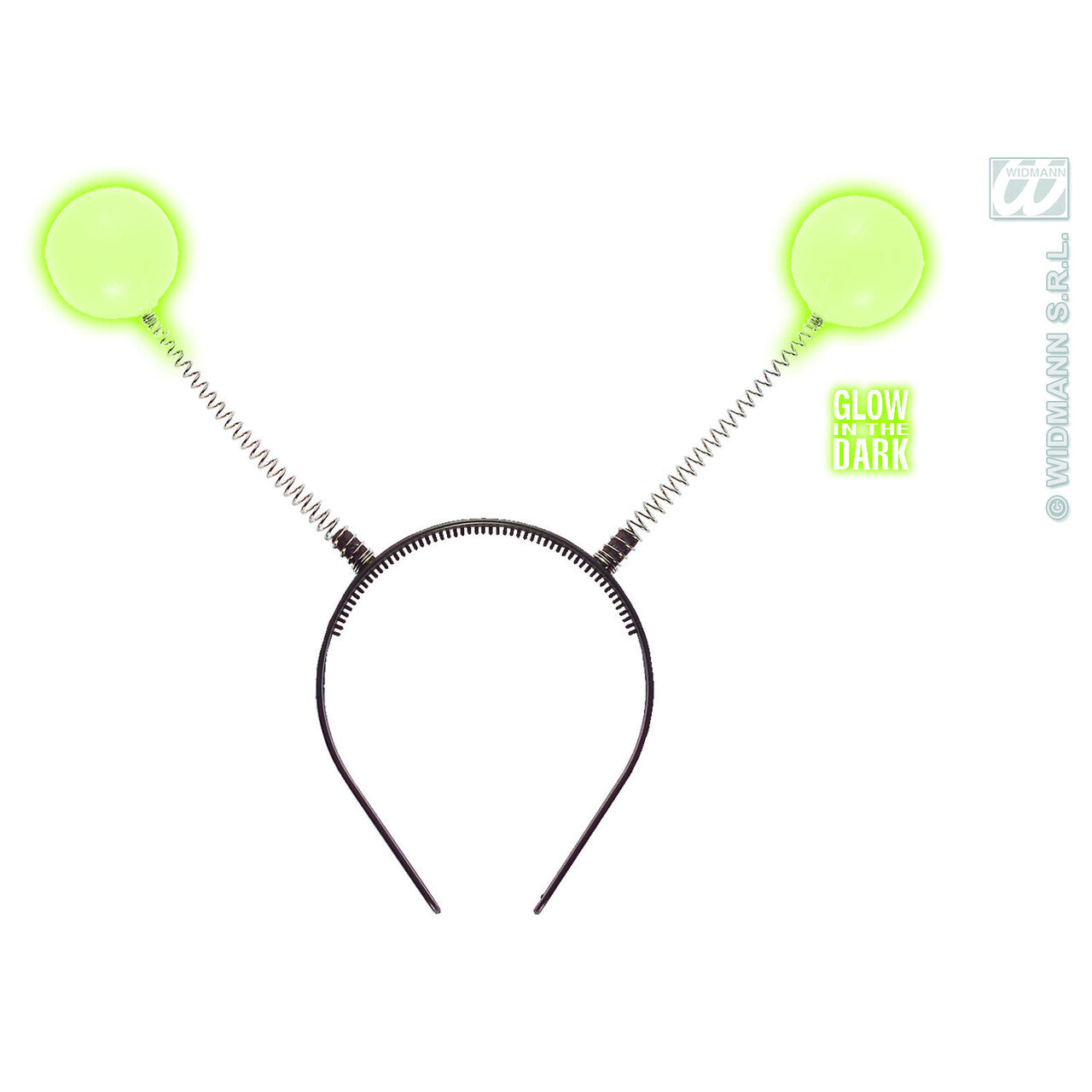 Op deze afbeelding zie je een Accessoires, van het merk Widmann. Hoofdband Met Antenne, Lichtgevend In Donker