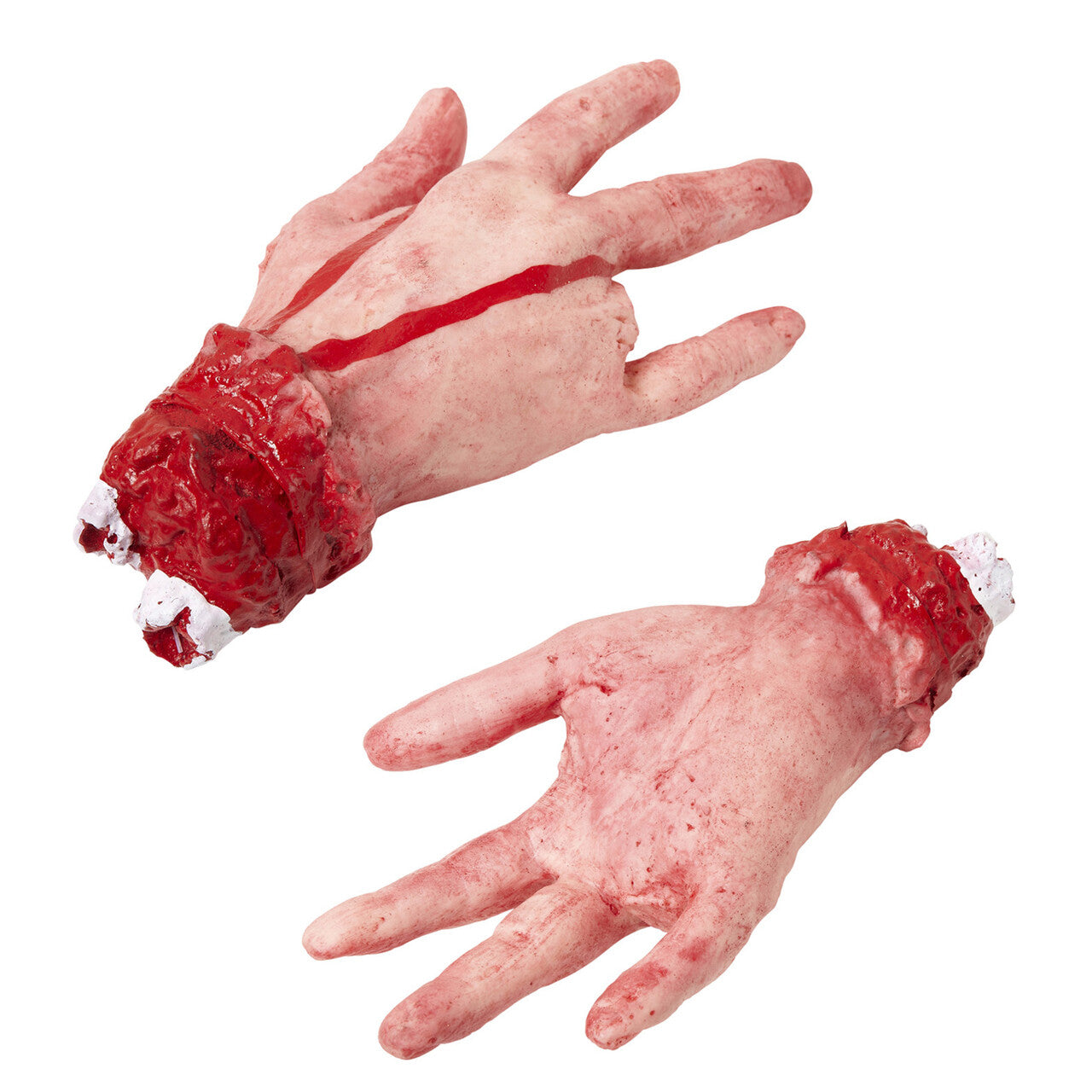 Op deze afbeelding zie je een Accessoires, van het merk Widmann. Afgehakte Hand Met Afgesneden Vinger Horrific