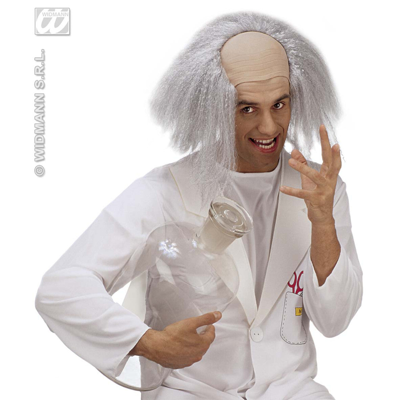 Op deze afbeelding zie je een Accessoires, van het merk Widmann. Kale Kop Gekke Professor