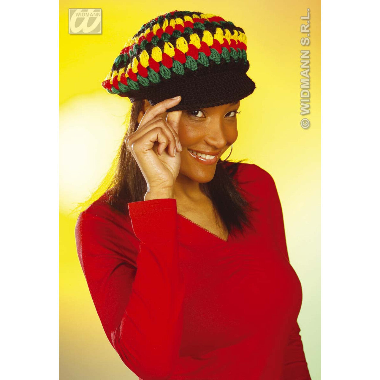 Op deze afbeelding zie je een Accessoires, van het merk Widmann. Rasta Muts