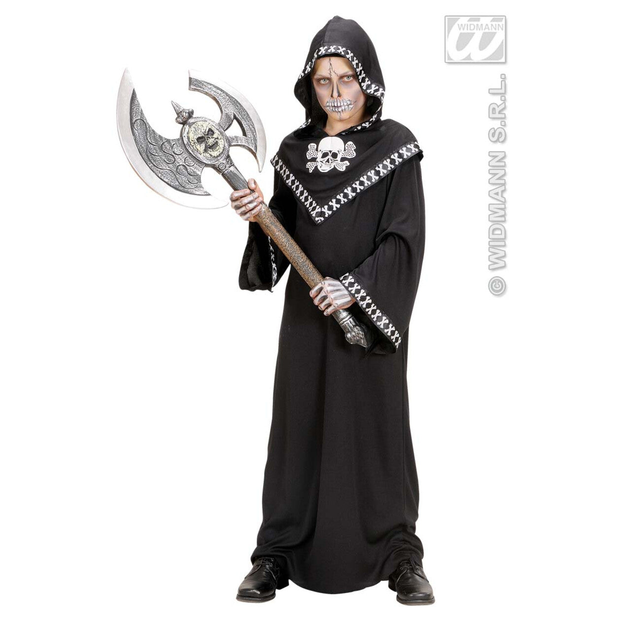 Op deze afbeelding zie je een Accessoires, van het merk Widmann. Maxi Bijl Schedel 90 Centimeter