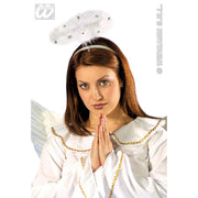 Op deze afbeelding zie je een Accessoires, van het merk Widmann. Haarband Met Aureool Wit