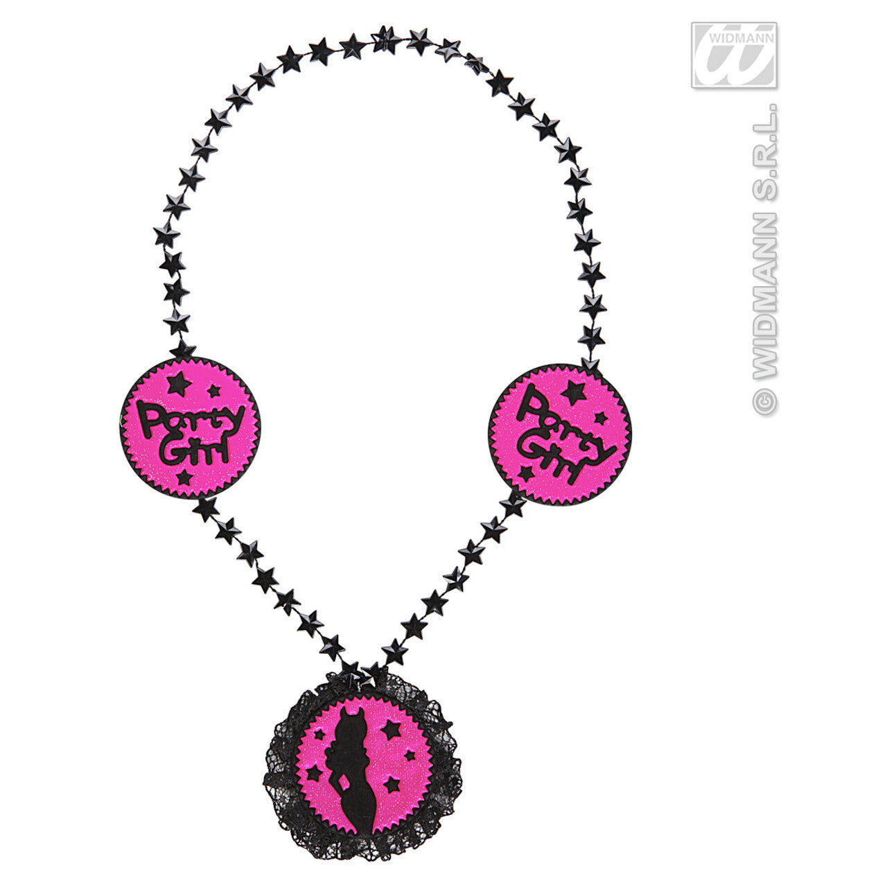 Op deze afbeelding zie je een Accessoires, van het merk Widmann. Ketting Partygirl