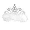 Prinsessen Tiara Met Witte Marabou