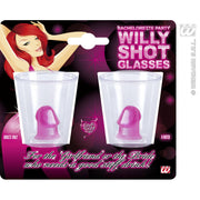 Op deze afbeelding zie je een Accessoires, van het merk Widmann. Set Van 2 Piemel Glaasjes