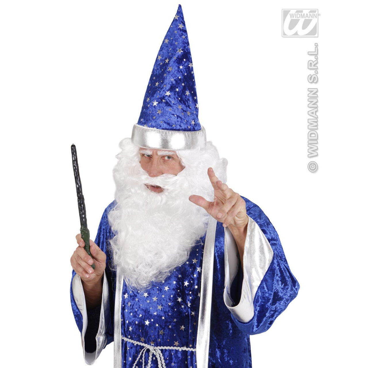 Op deze afbeelding zie je een Accessoires, van het merk Widmann. Maxi Baard Wit