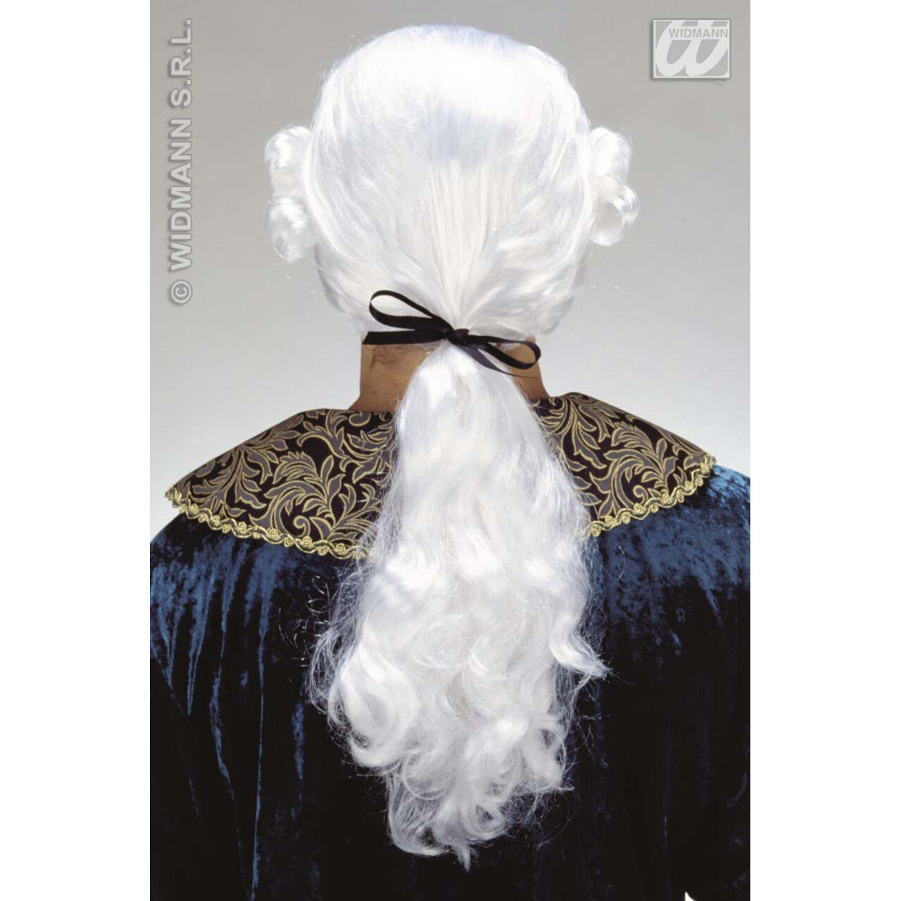 Op deze afbeelding zie je een Accessoires, van het merk Widmann. Pruik, Graaf Nelson Wit