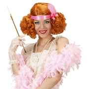 Op deze afbeelding zie je een Accessoires, van het merk Widmann. Pruik Burlesque Rood