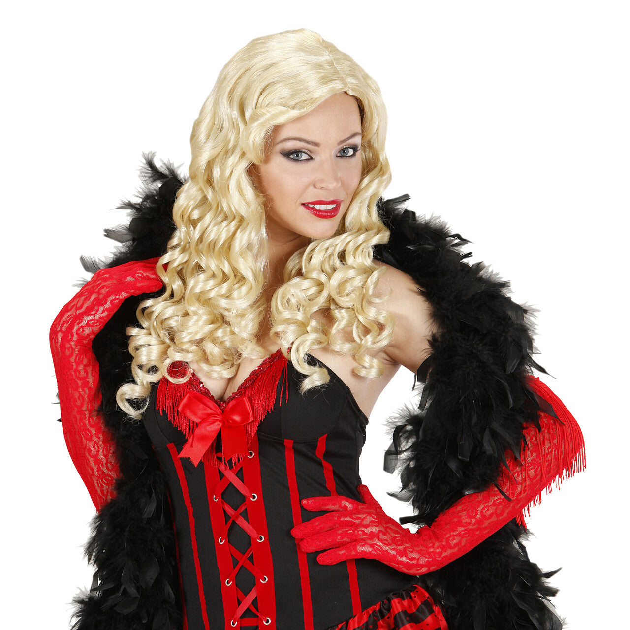 Op deze afbeelding zie je een Accessoires, van het merk Widmann. Pruik, Jessica Blond