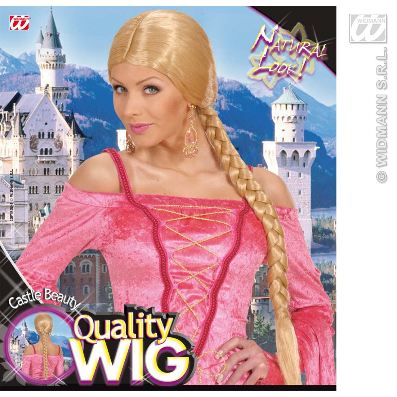 Op deze afbeelding zie je een Accessoires, van het merk Widmann. Pruik, Roberta Blond