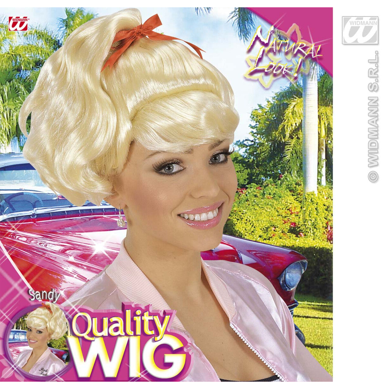 Op deze afbeelding zie je een Accessoires, van het merk Widmann. Pruik, Sandy Girl