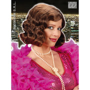 Op deze afbeelding zie je een Accessoires, van het merk Widmann. Pruik, Roaring 20s Bruin