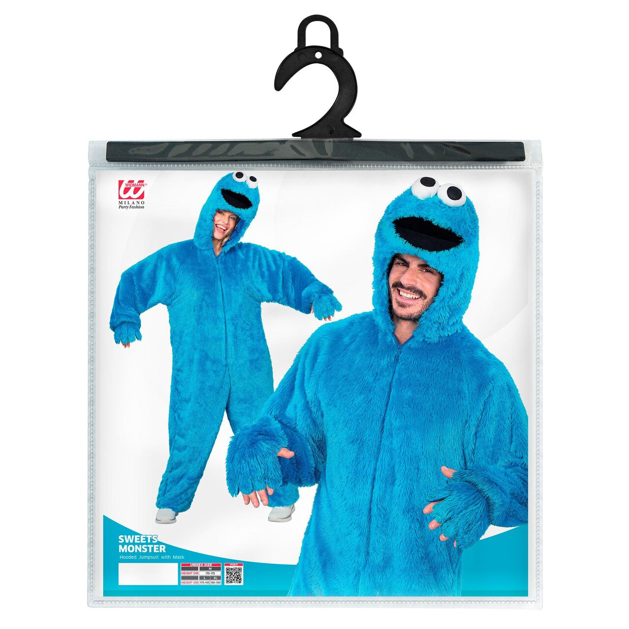 Op deze afbeelding zie je een Kostuums, van het merk Widmann. Sweet Koekie Koekiemonster Kostuum