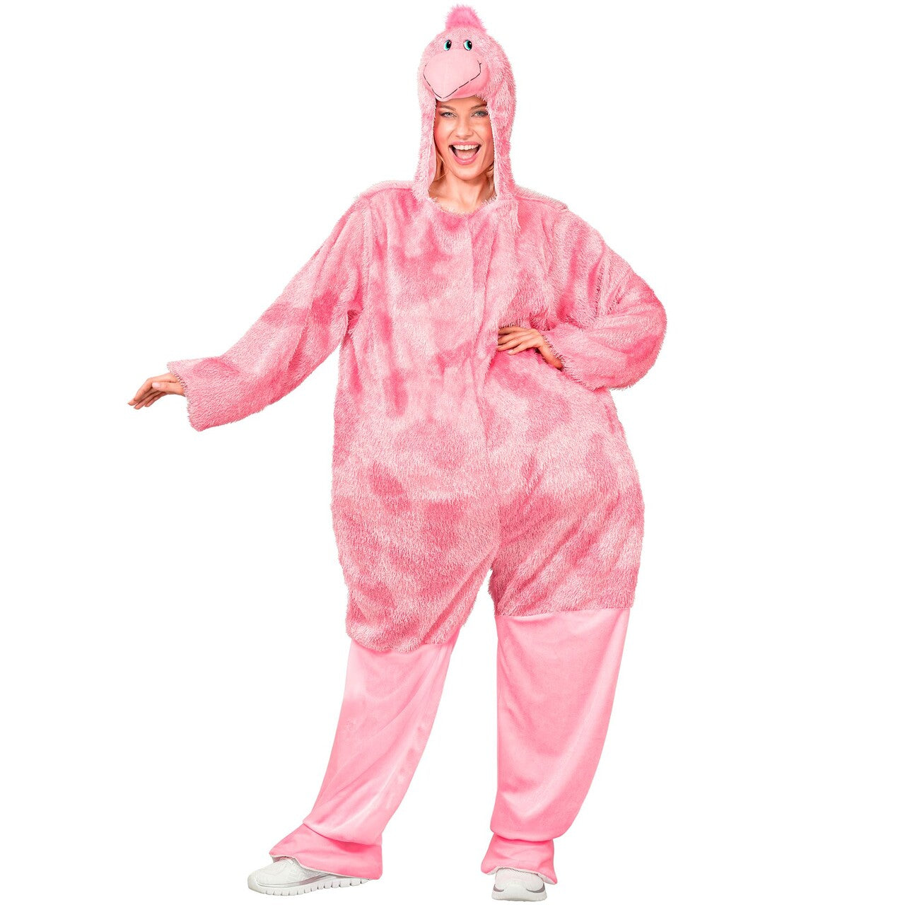 Op deze afbeelding zie je een Kostuums, van het merk Widmann. Funny Flamingo Kostuum