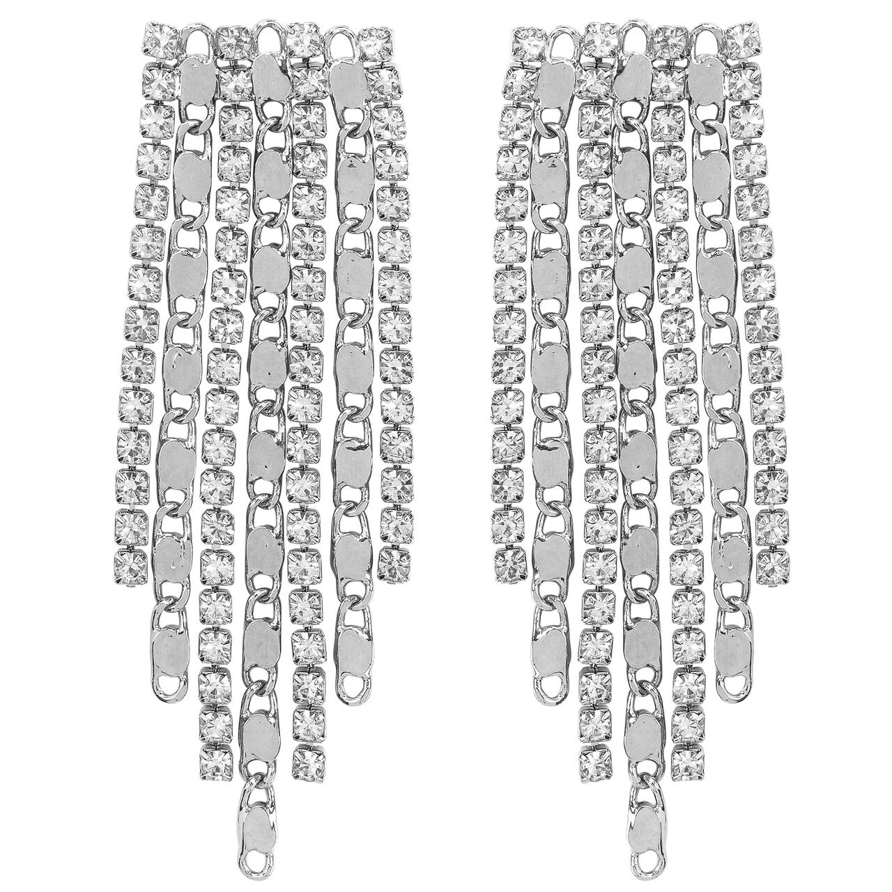 Op deze afbeelding zie je een Accessoires, van het merk Widmann. Strass & Chains Oorbellen