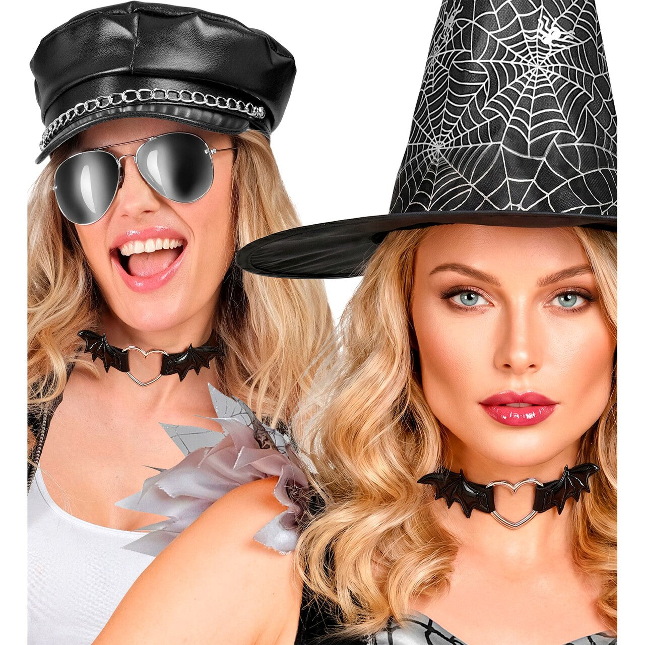 Op deze afbeelding zie je een Accessoires, van het merk Widmann. Bat Love Choker