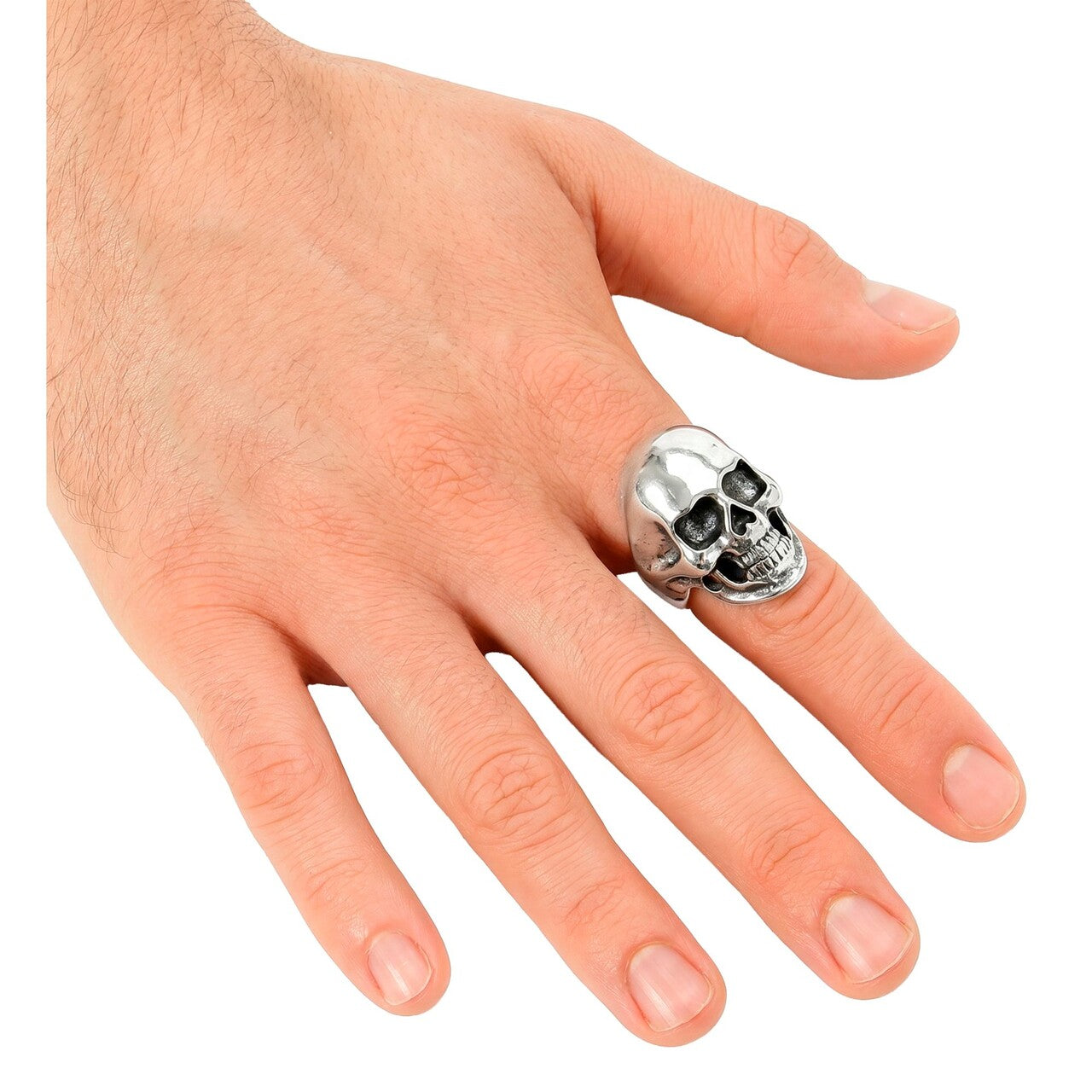 Op deze afbeelding zie je een Accessoires, van het merk Widmann. Skull Ring