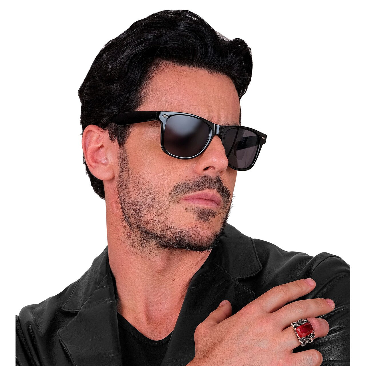 Op deze afbeelding zie je een Accessoires, van het merk Widmann. Gothic Bloedsteen Ring
