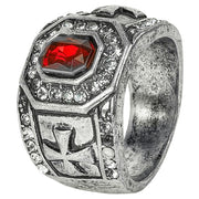 Op deze afbeelding zie je een Accessoires, van het merk Widmann. Royal Red Ring