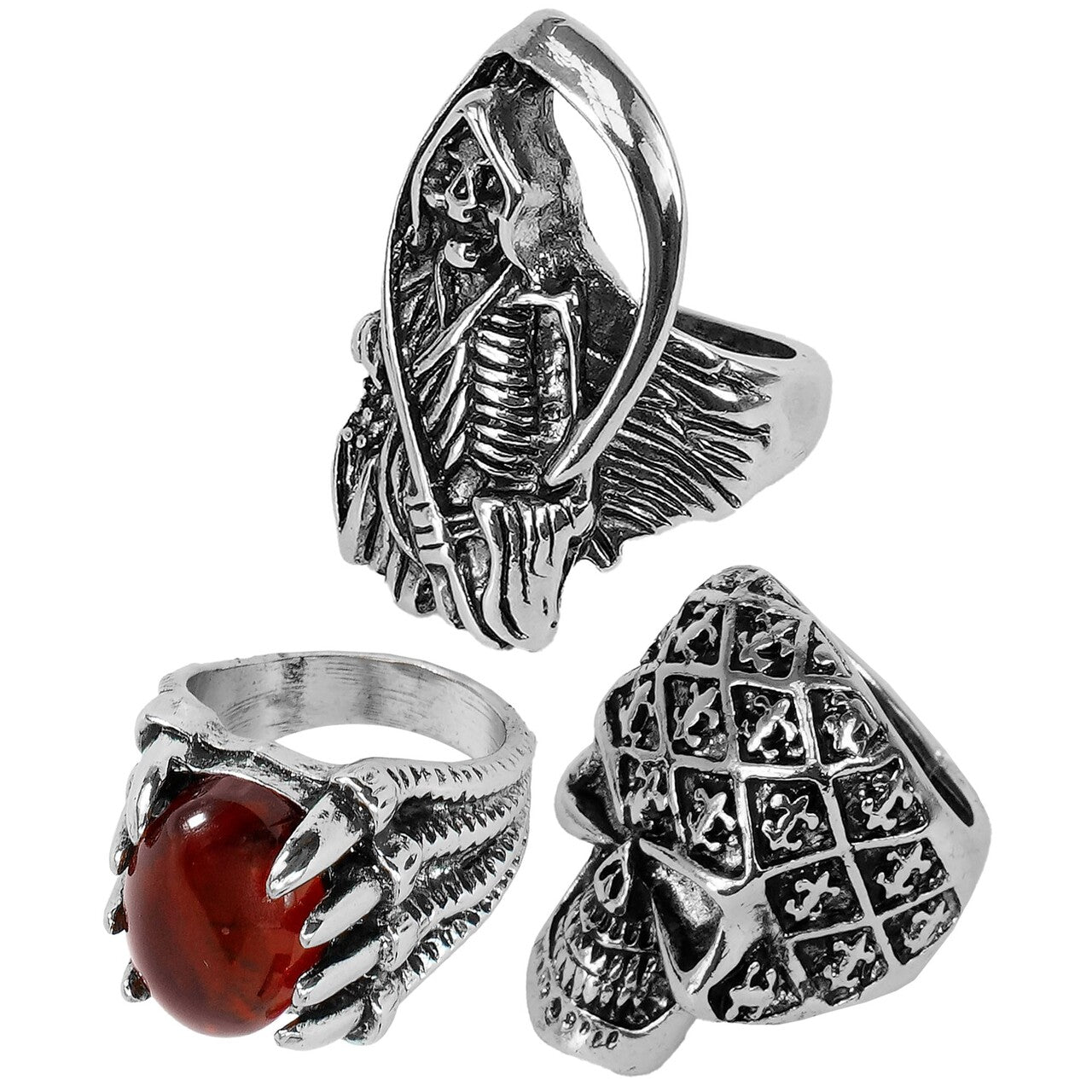 Op deze afbeelding zie je een Accessoires, van het merk Widmann. Halloween Ringen 3 Stuks
