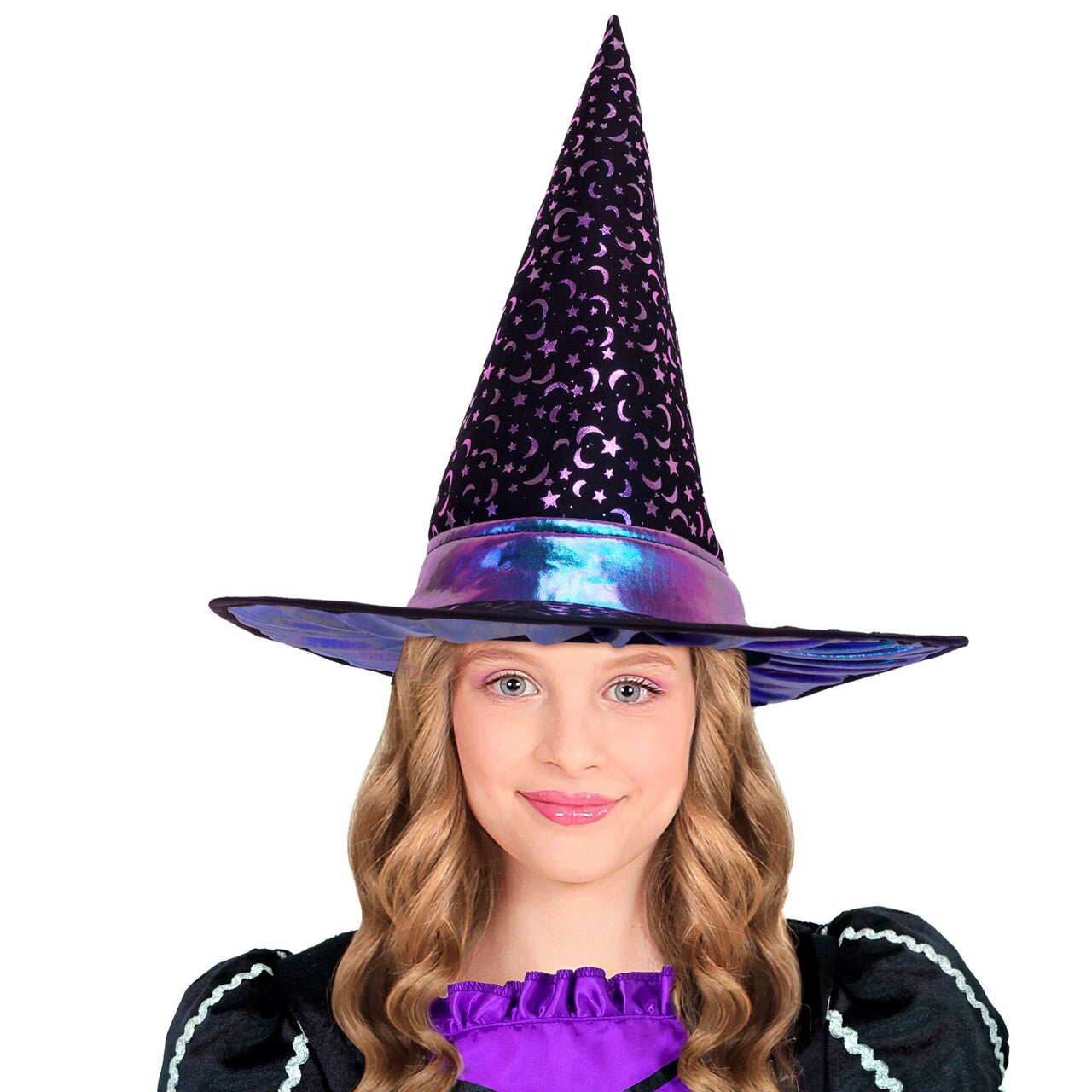 Op deze afbeelding zie je een Accessoires, van het merk Widmann. Sterrennacht Heksenhoed