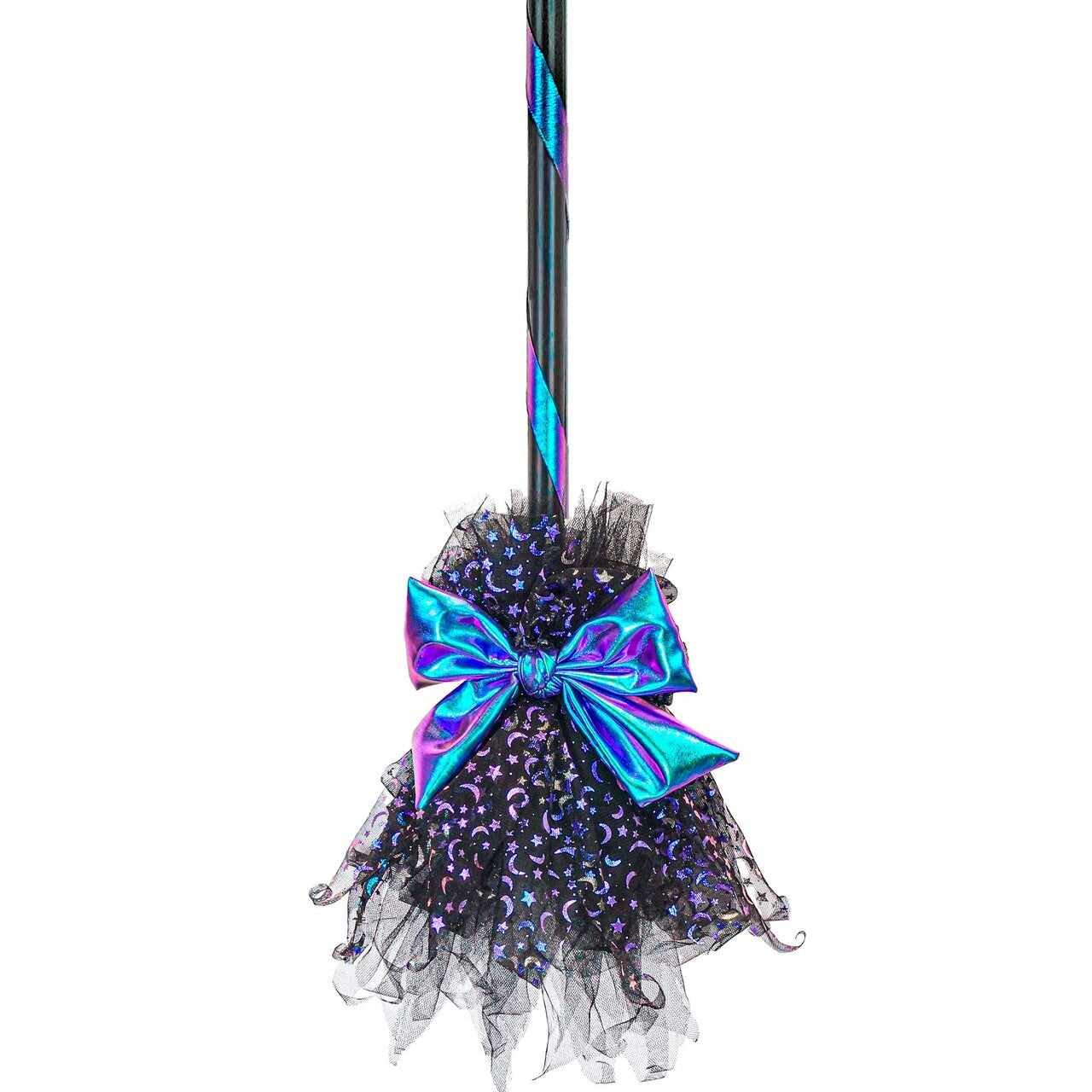 Op deze afbeelding zie je een Accessoires, van het merk Widmann. Heksenbezem Sterrennacht Blauw