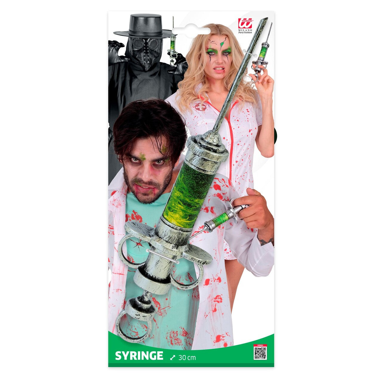 Op deze afbeelding zie je een Accessoires, van het merk Widmann. Zombie Injectiespuit