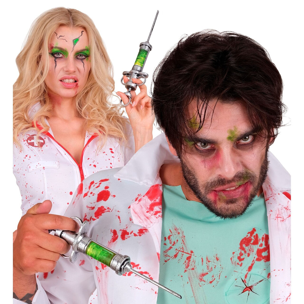 Op deze afbeelding zie je een Accessoires, van het merk Widmann. Zombie Injectiespuit