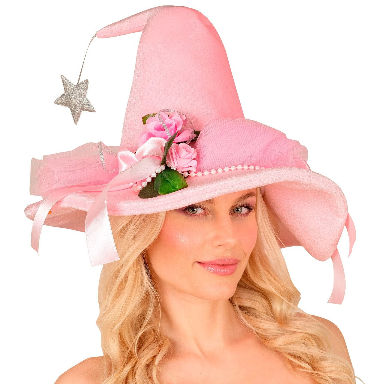 Op deze afbeelding zie je een Accessoires, van het merk Widmann. Betoverende Feeënhoed Roze