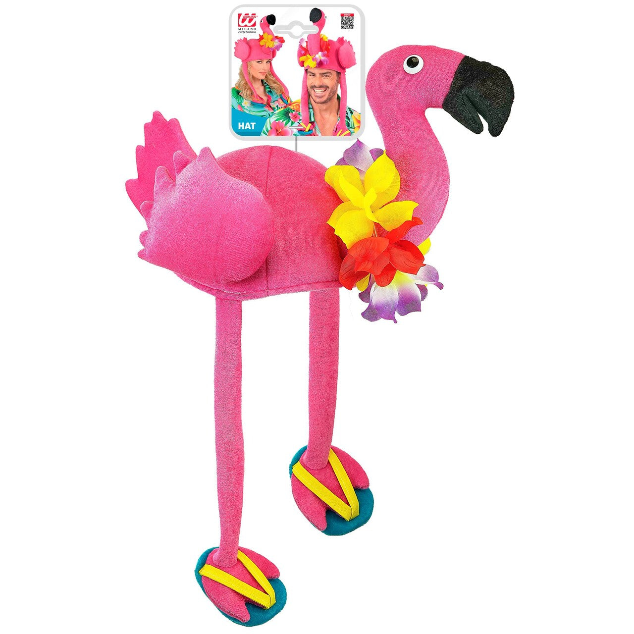 Op deze afbeelding zie je een Accessoires, van het merk Widmann. Hawaiiaanse Flamingo Hoed